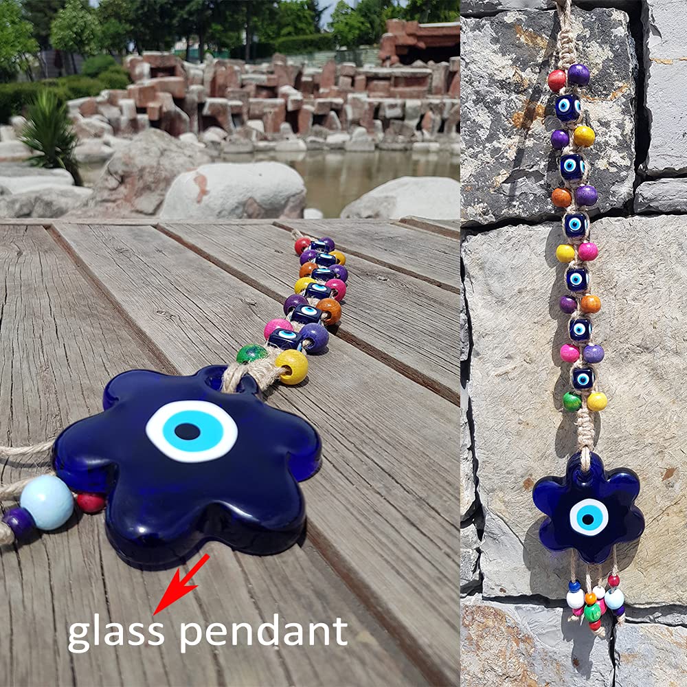 Turkish Evil Eye Nazar Wall Hanging Home Door Decor Decoration Ornament Accessories Glass Charm Ojo Turco Amulet Beads Blue Gift Style Art Protection