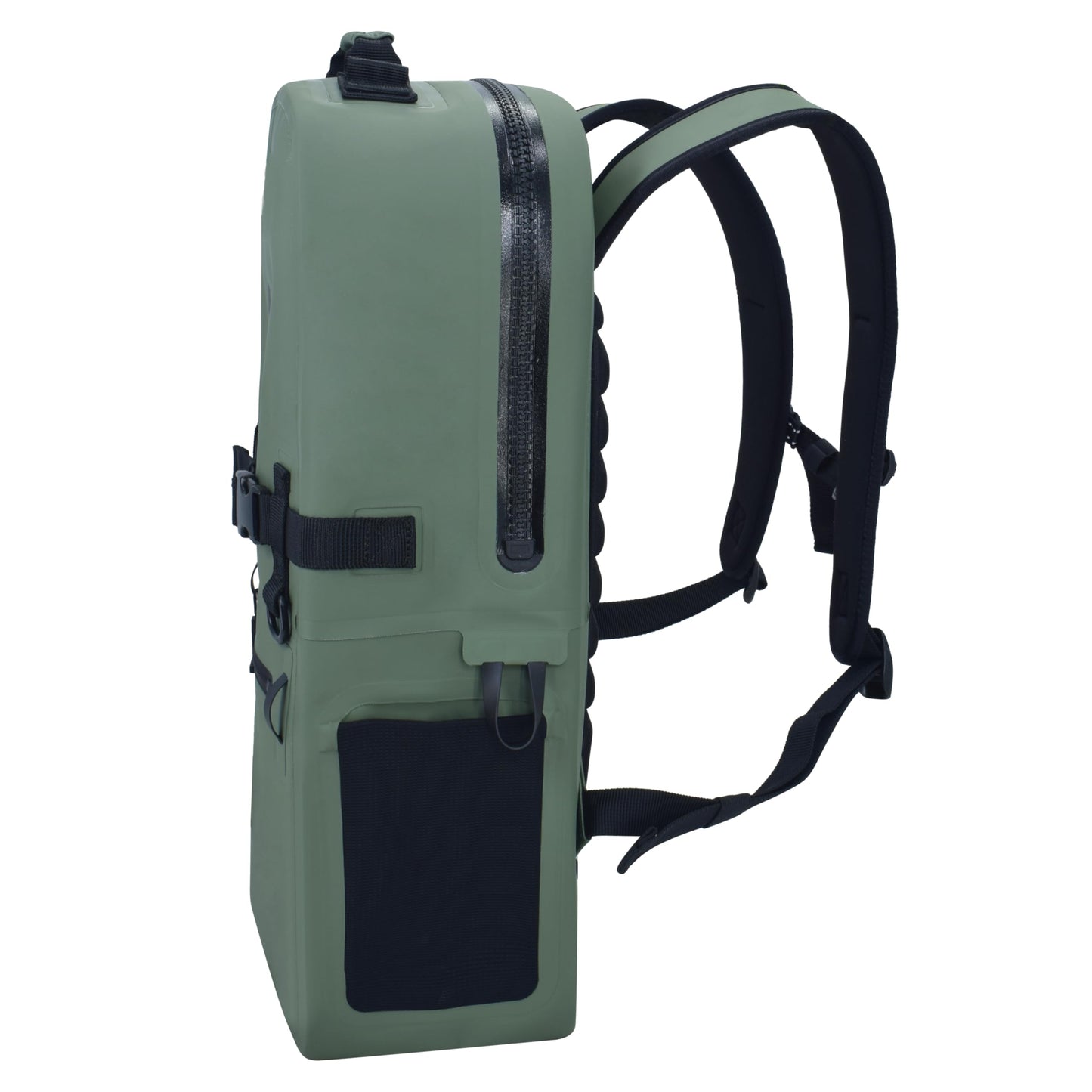 Breakwater Supply™ Fogland Waterproof IP68 Submersible Backpack | Laptop Sleeve & Airtight Zippers for Outdoors, Hunting, Fishing, Waterfowl, Floating Dry Bag, Unisex, TPU (Marsh Green, 25L)
