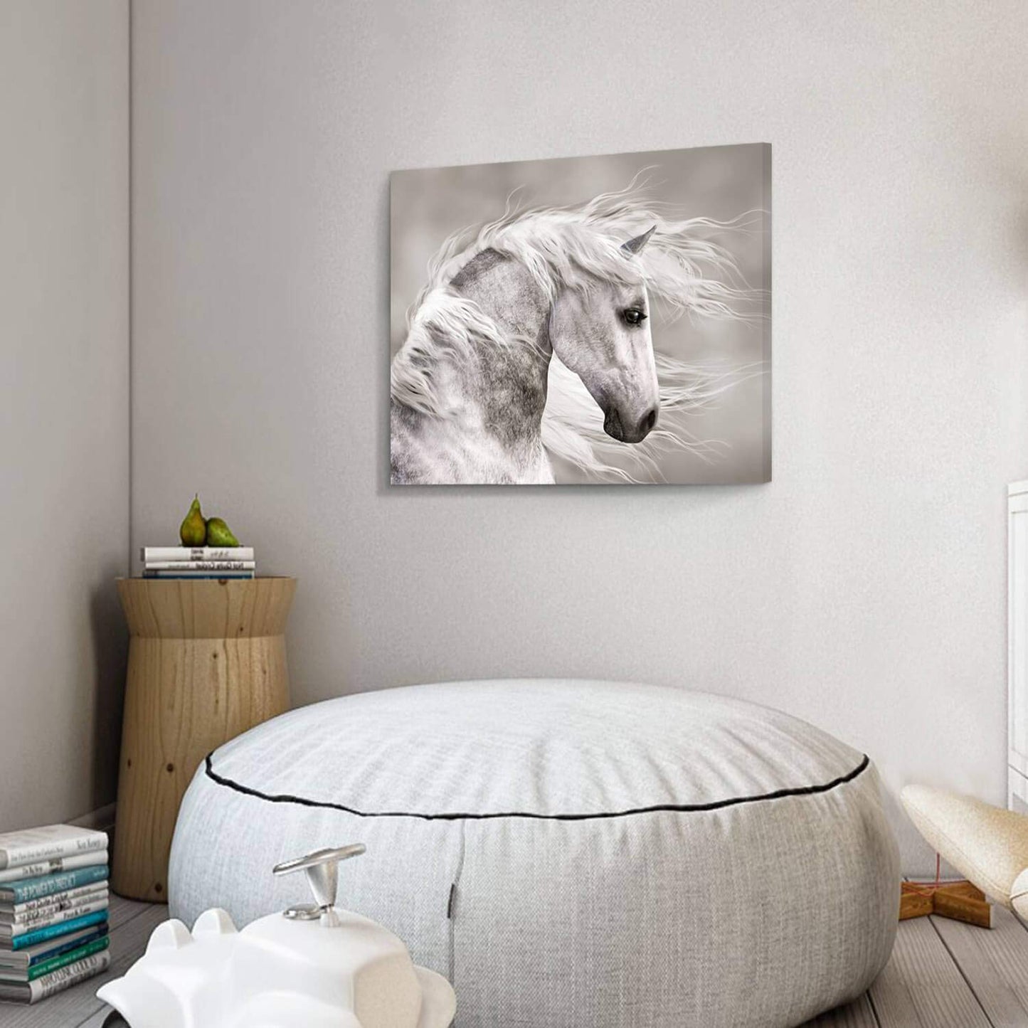 Hardy Gallery Animals Artwork Wildlife Picture Painting: Horse Head Graphic Art Print Wall Art for Wall Decor (24" x 18")