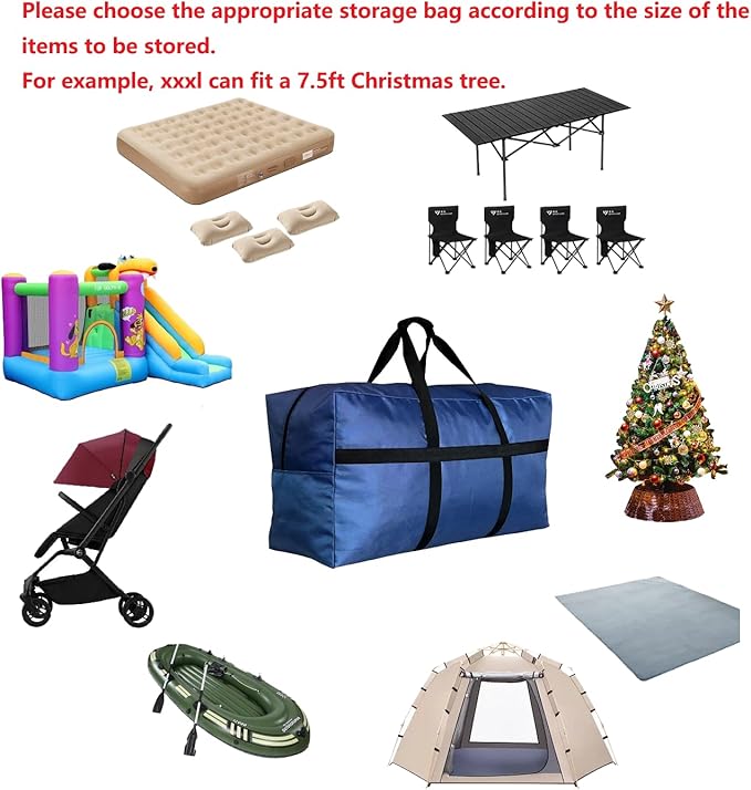 Extra Large Storage Duffle Bag for Travel, Big Foldable XXL Giant Duffle Bag for Traveling - Black