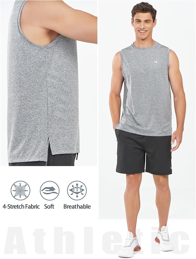 NORTHYARD Men's Athletic Workout Tank Top Running Gym Sleeveless Shirts Quick Dry Lightweight Training Sport Muscle Tank