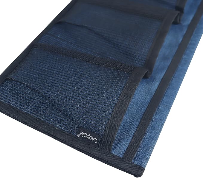Gloppie Bedside Caddy with Pockets - Remote Holder & Storage Organizer - Blue