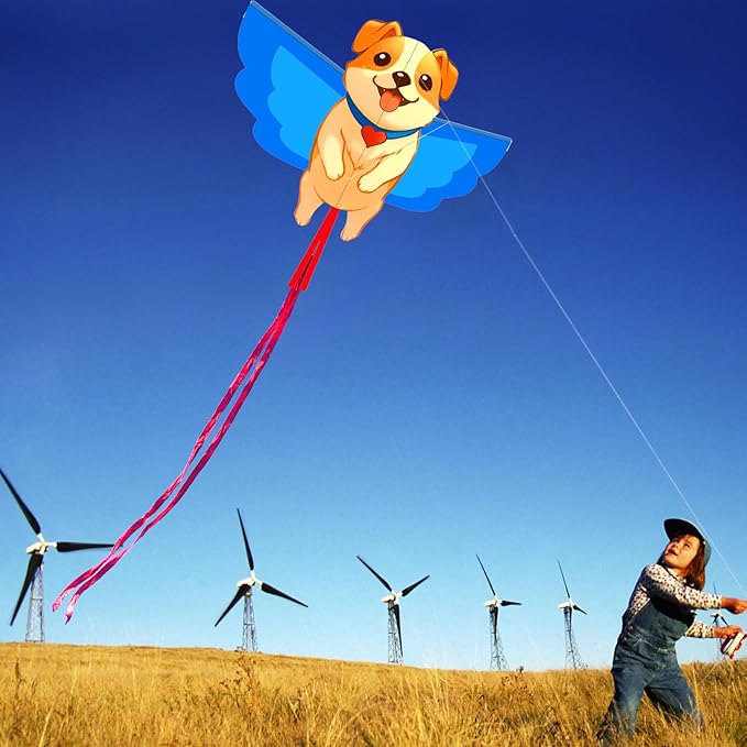 HENGDA KITE Animals Kite for Kids Beginners and Adults Cute Design High Definition Printing Easy to Carry