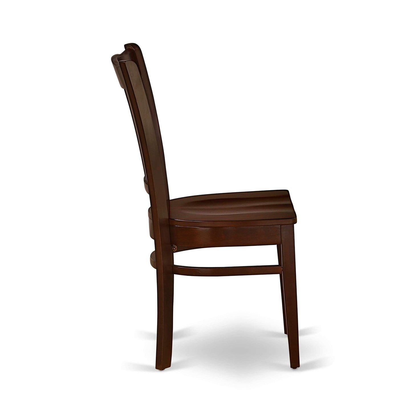 East West Furniture DUGR7-MAH-W 7 Piece Kitchen Table & Chairs Set Consist of a Rectangle Dining Room Table and 6 Solid Wood Seat Chairs, 36x60 Inch, Mahogany