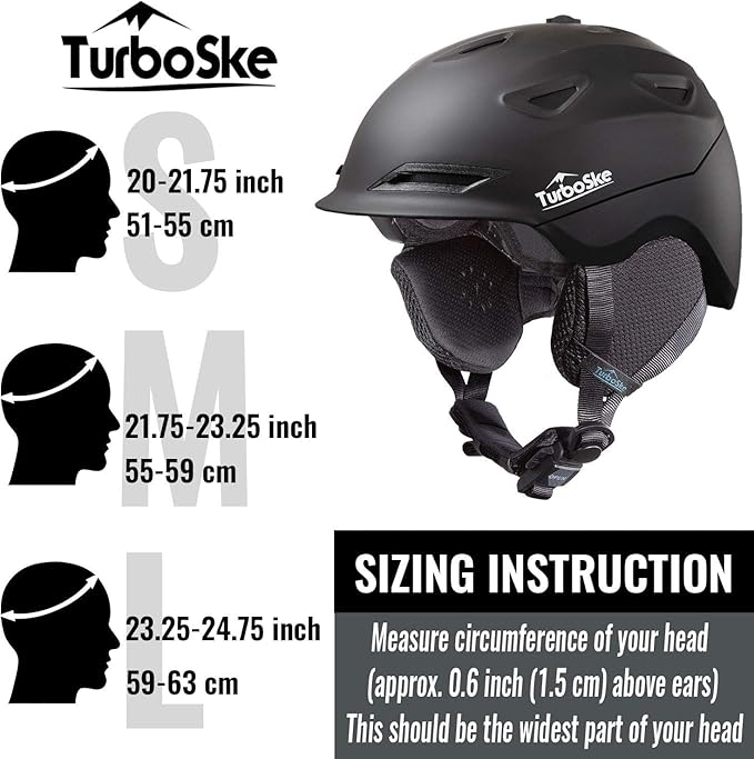 Ski and Snowboard Helmet - Active Ventilation, Audio Compatible Snow Sports Luxury Helmet With ASTM Standard Safety for Men, Women and Youth