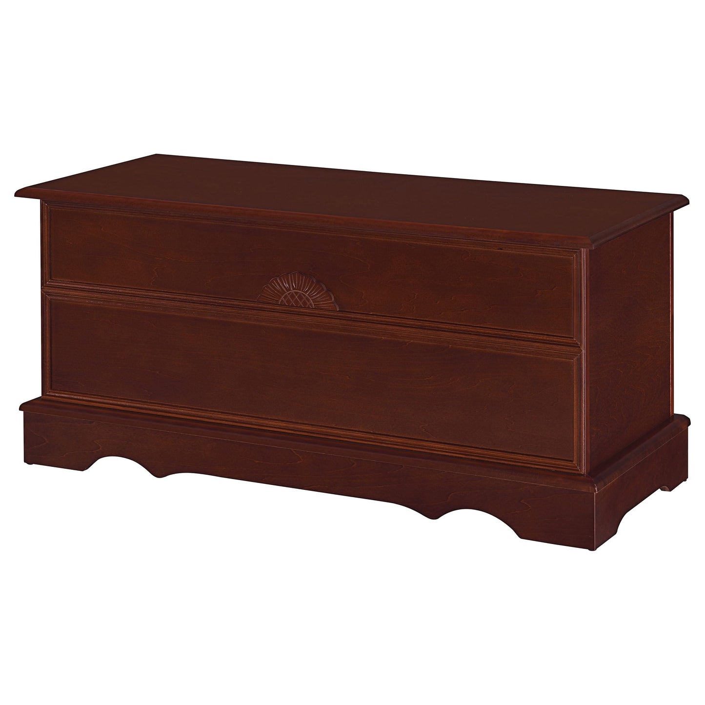 Coaster Home Furnishings - Paula - Wood - Cedar Chest with Storage Trunk, Rectangular Shape and Traditional Style - Bedroom - 40-Inch - Warm Brown - 4694
