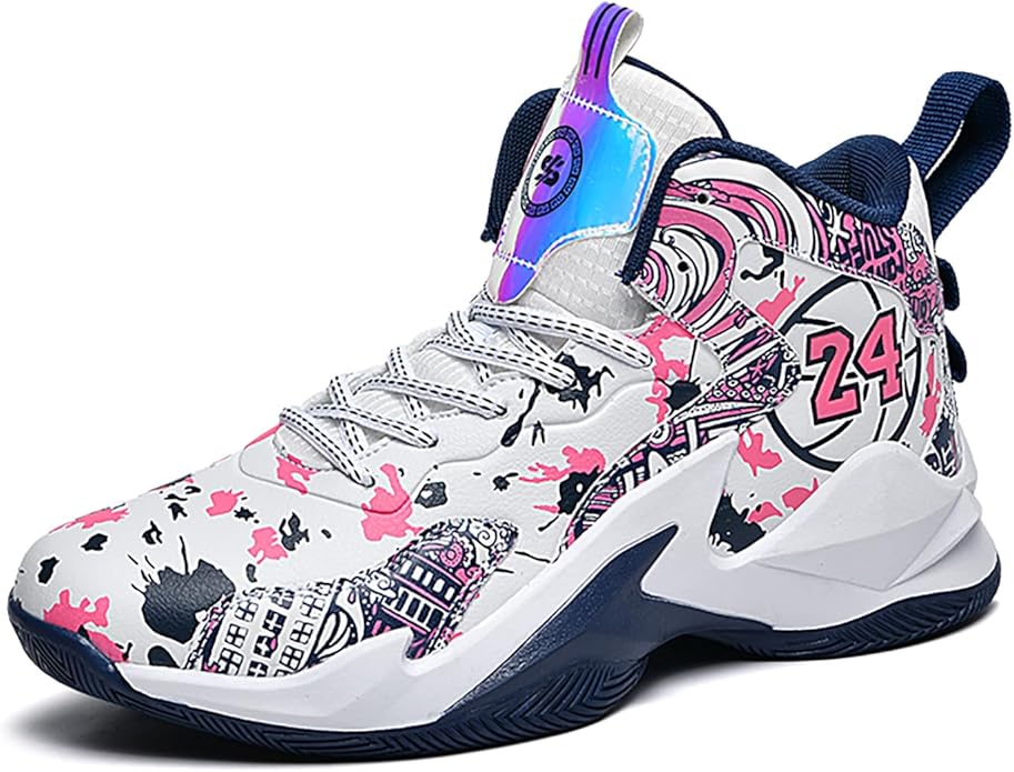 Boys Basketball Shoes Breathable Indoor Athletic Shoes Youth Outdoor Fashion Sneakers Comfortable Basketball Shoes for Girls