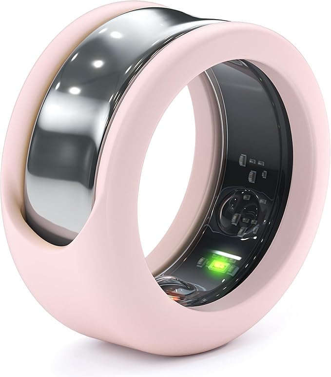 Rinfit Smart Ring Protector - Silicone Ring Enhancer for Active Lifestyle and Gym - StyleFit U.S. Design Patent - Pink, Size 12
