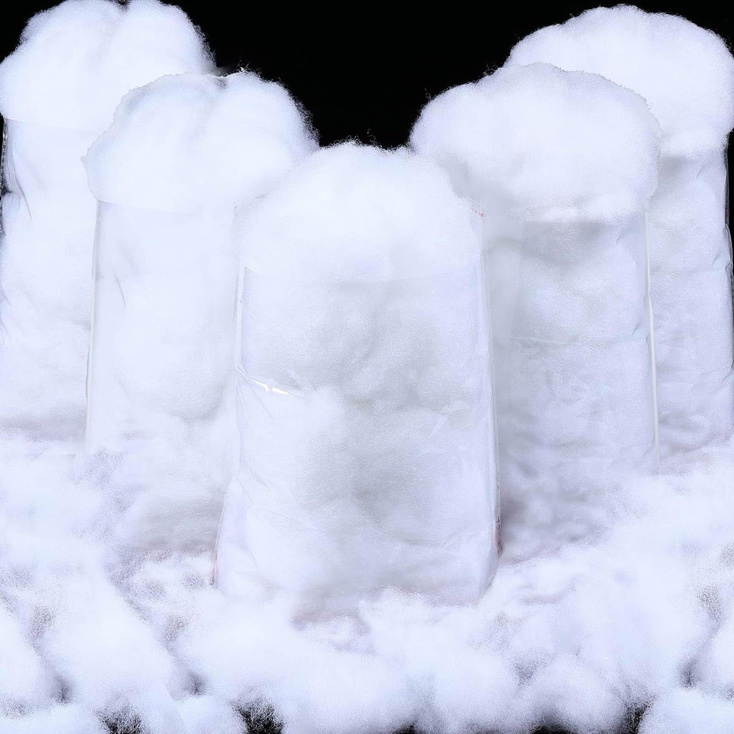 Shappy 141.10 Ounce/ 4000 g Christmas Fake Clouds Snow Decoration Artificial White Cloud Fiber Faux Fluffy Snow Indoor Soft Artificial Fake White Cotton Winter Craft Decor Xmas Tree Village Displays