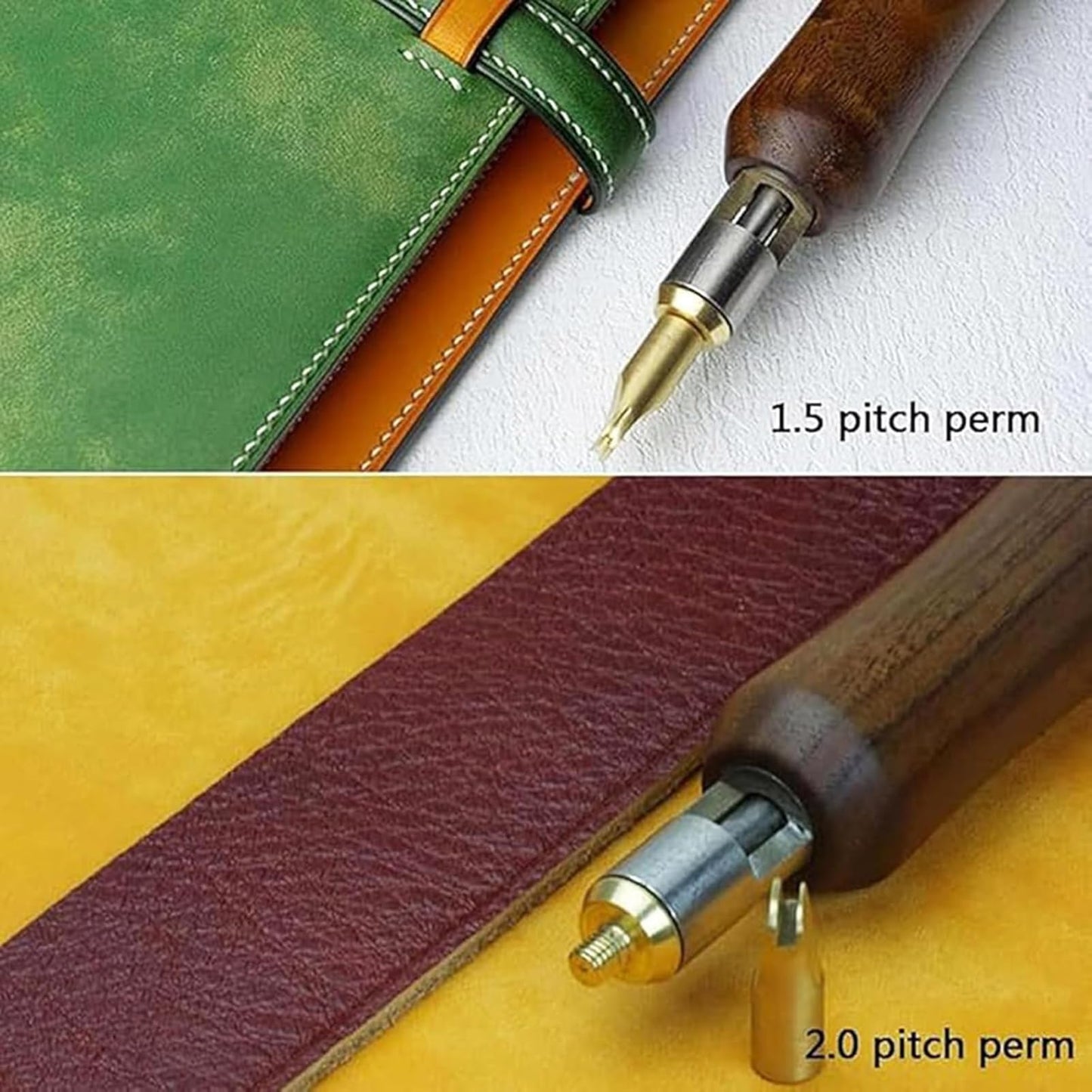 Effective Results,Digital Craft Tool/Skiving Machine/Electric Leather Edge Creaser with 14 Heads for Sealing and Grooving When Creating Fine Hide Material Items(One)
