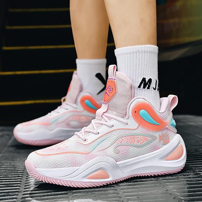 High Upper Basketball Shoes for Men Women Sneakers Fashion Breathable Sports Shoes Anti Slip