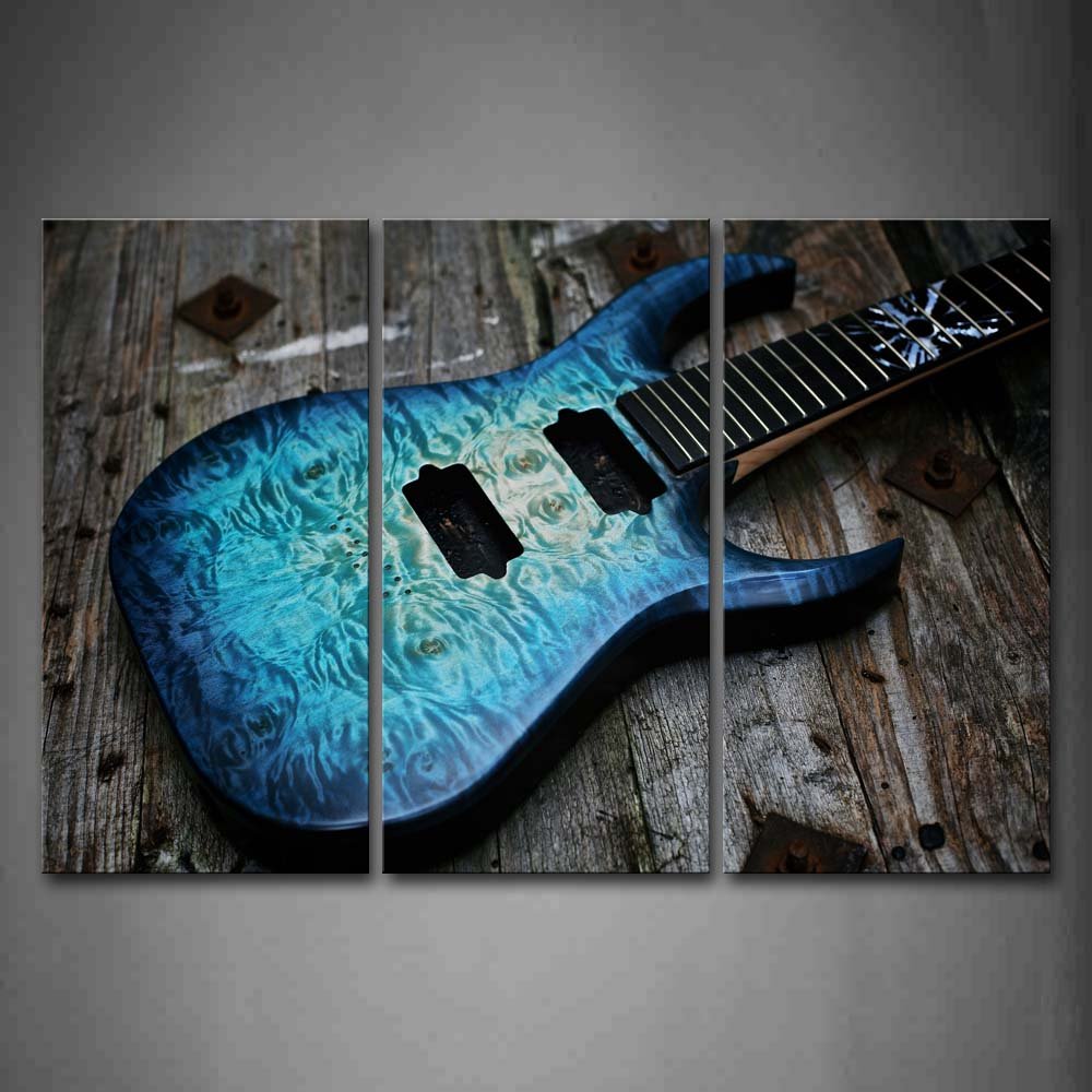Guitar Wall Art Canvas for Music Room - Picture Print on Canvas for Studio Wall Decor - Gift