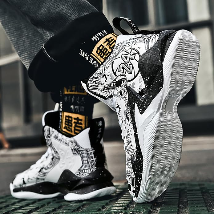Boys Basketball Shoes Breathable Indoor Athletic Shoes Youth Outdoor Fashion Sneakers Comfortable Basketball Shoes for Girls