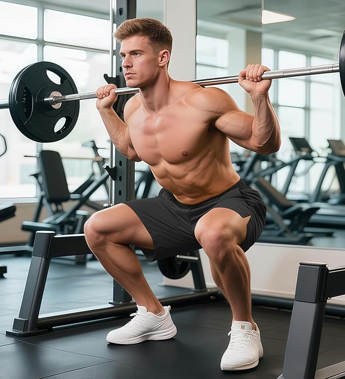 Aolesy Men's Gym Shorts Linerless & Liner - 5" Quick Dry Workout Running Shorts with Zip Pockets Sports Athletic Shorts