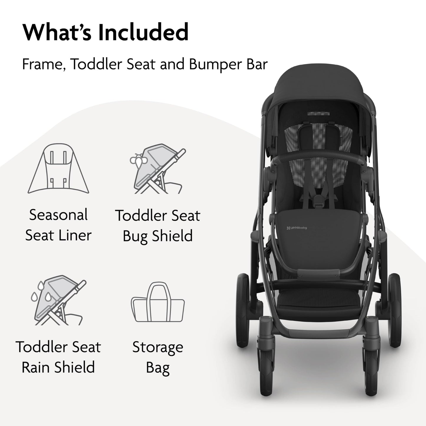 UPPAbaby Vista V3 Convertible Single-to-Double Stroller for Baby & Toddler, 30+ Configurations, Car Seat Compatible, All-Wheel Suspension, XL Basket – Jake (Charcoal/Carbon Frame)