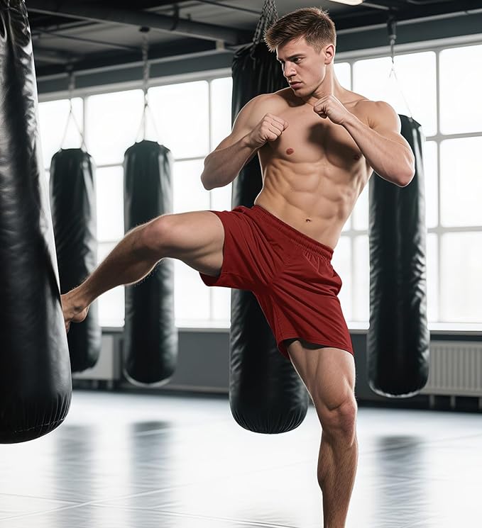 Aolesy Men's Gym Shorts Linerless & Liner - 5" Quick Dry Workout Running Shorts with Zip Pockets Sports Athletic Shorts
