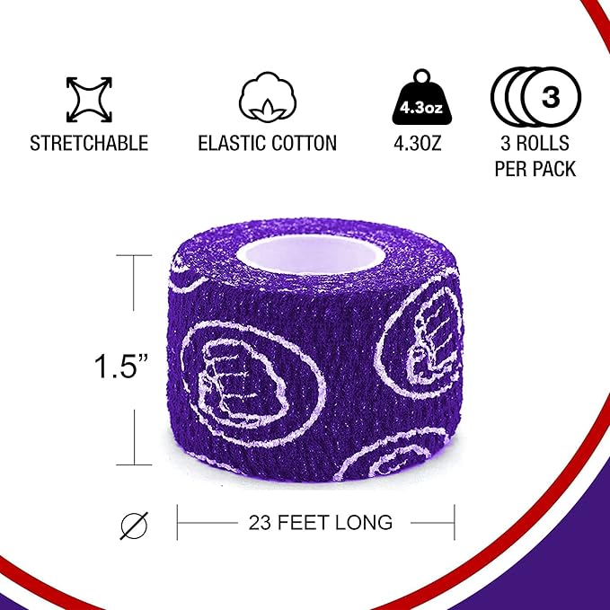 WOD Nation Flexible Hook-Grip Athletic Tape ??Easy-Tear, Sweat-Proof Thumb & Finger Strips for Weightlifting