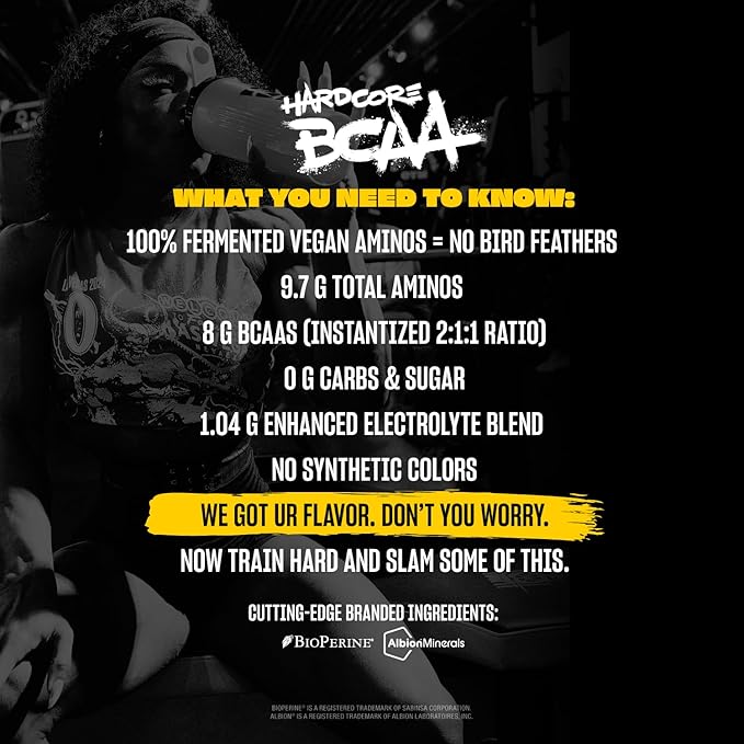 Mutant Hardcore BCAA - Pre, Intra or Post Workout ??BCAA Next Level branched-Chain Amino Acids Supplement ??Hydration + Recovery - 30 Serving - Mango