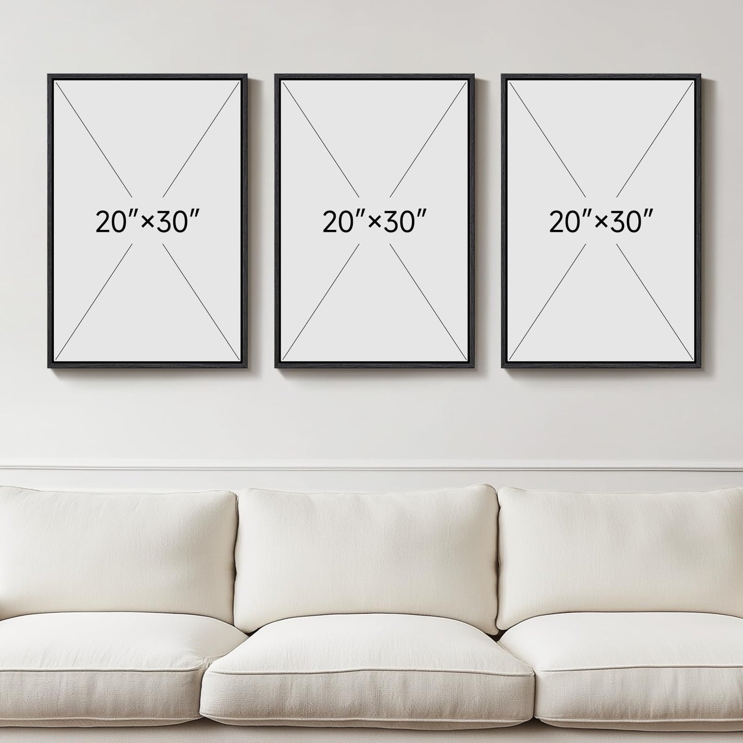 Large 3D Textured Framed Black and White Abstract Wall Art, 3 Piece Modern Wall Paintings Artwork for Walls, Minimalist Black White Geometric Pictures for Living Room, Hallway, Dining Room Wall Decor
