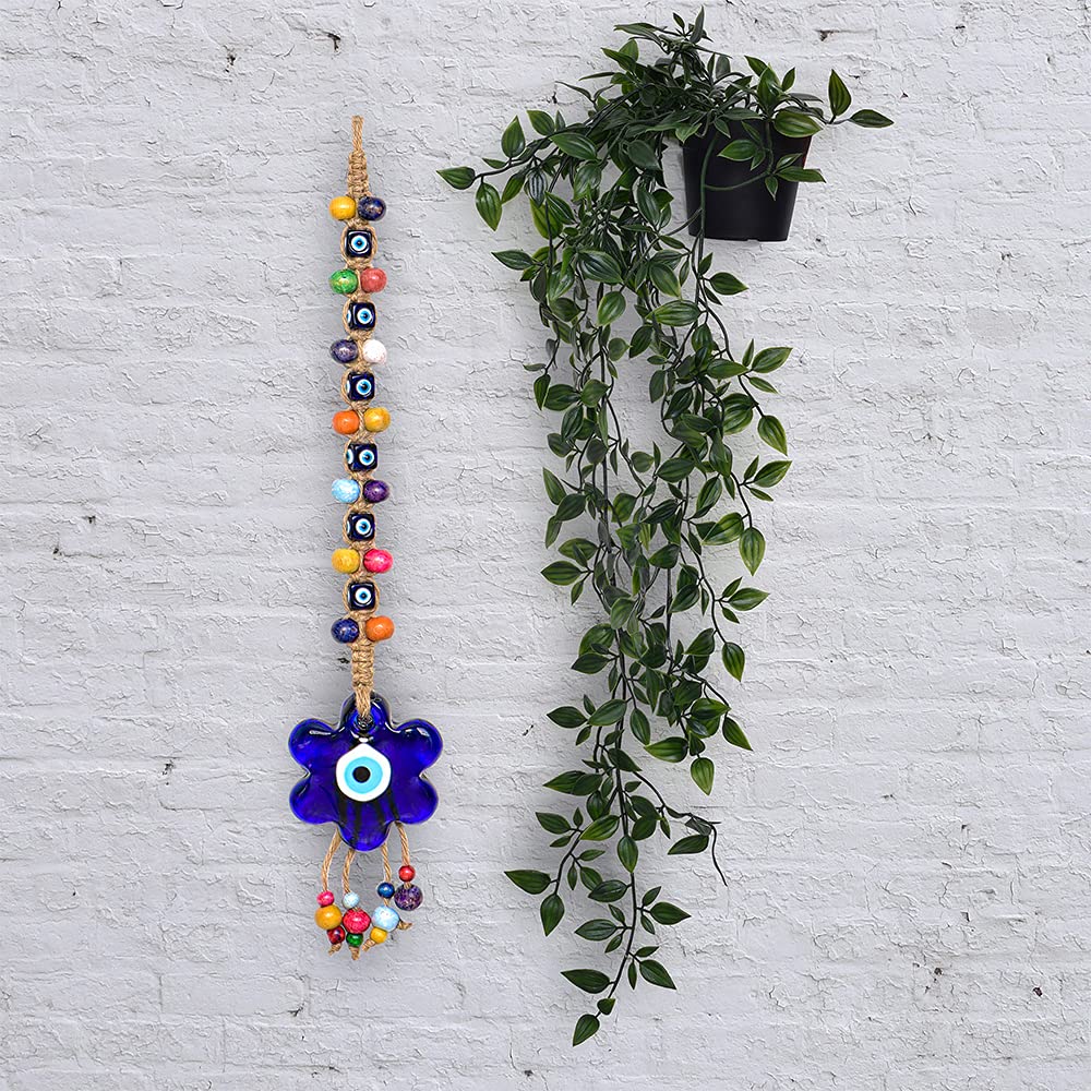 Turkish Evil Eye Nazar Wall Hanging Home Door Decor Decoration Ornament Accessories Glass Charm Ojo Turco Amulet Beads Blue Gift Style Art Protection