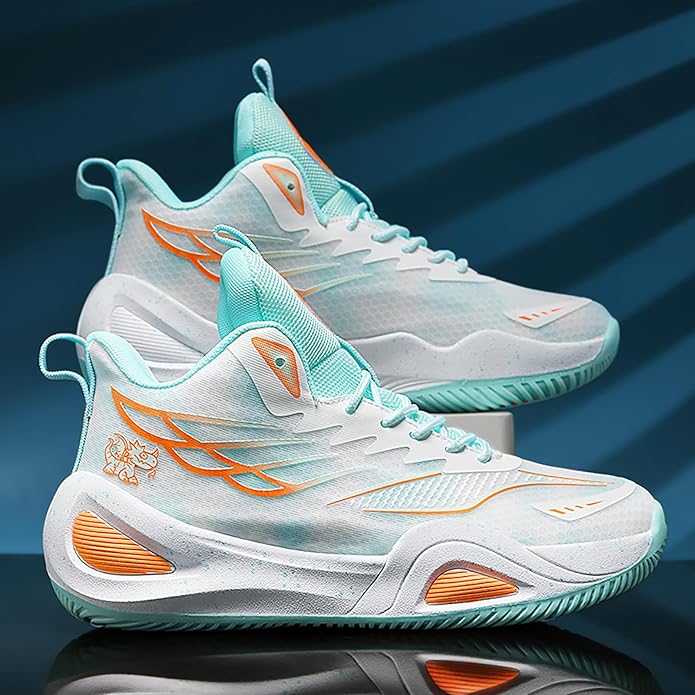 High Top Womens Mens Basketball Shoes Breathable Non Slip Outdoor Sneakers Comfortable Fashion Athletic Training Sport Shoes