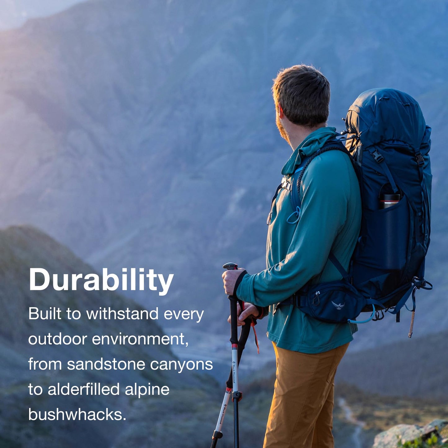 Osprey Kestrel 58L Men's Backpacking Backpack - Hiking & Camping Bag with Waterproof Raincover, Olive Tan, Large/X-Large