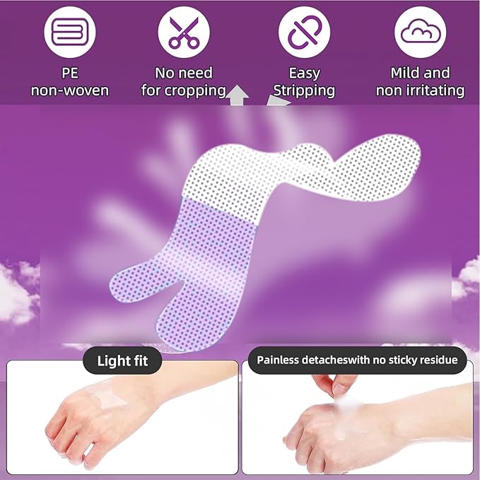 Mouth Tape for Sleeping(120 Pack) Finger Tape - Medical Tape - Foot Tape - No Sticky Residue & Easy to Tear - for Rock Climbing, Jiu-Jitsu, Finger Protection Tape