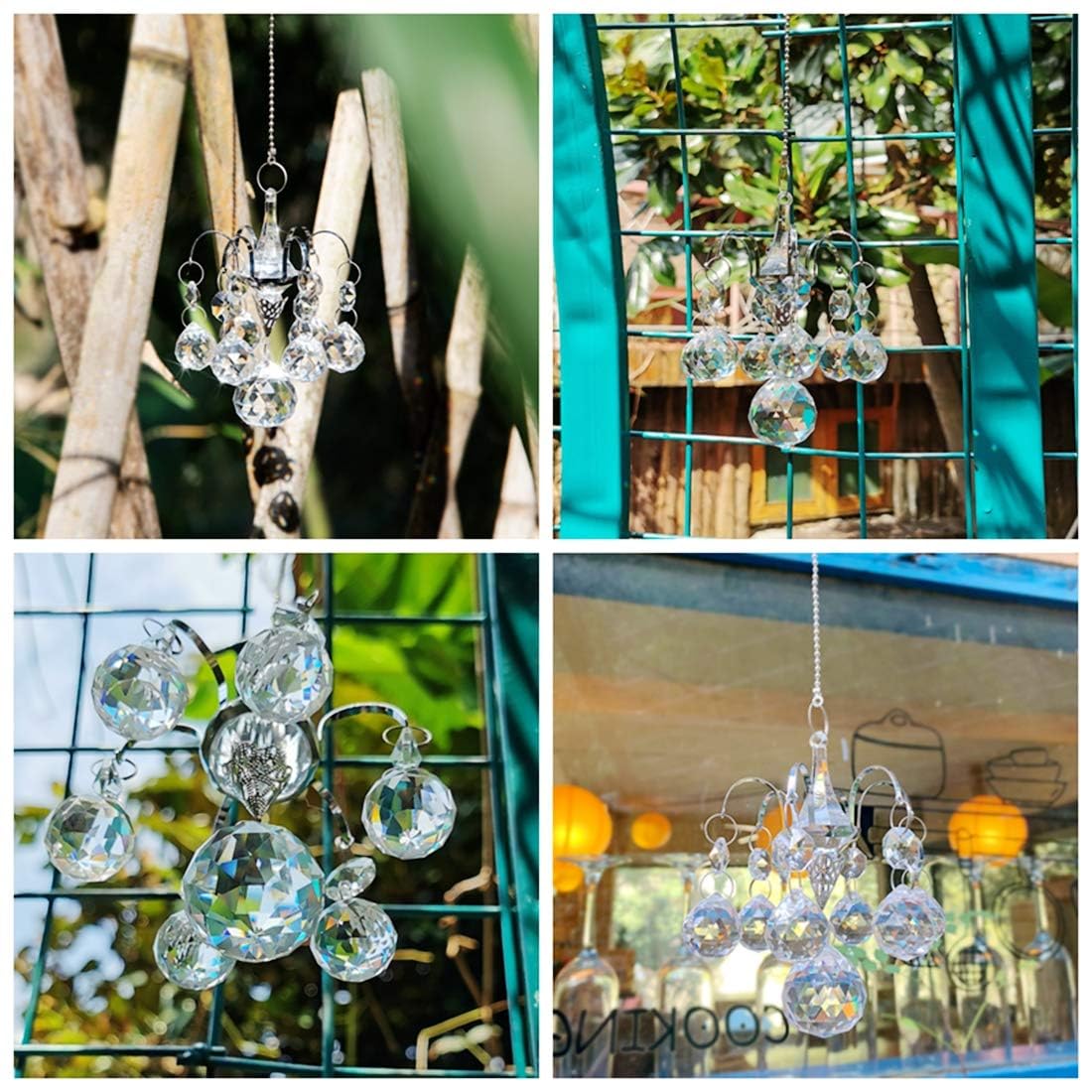 Crystals Ball Prisms Sun Catchers Hanging Ornament Hanger Rainbow Maker with Hook