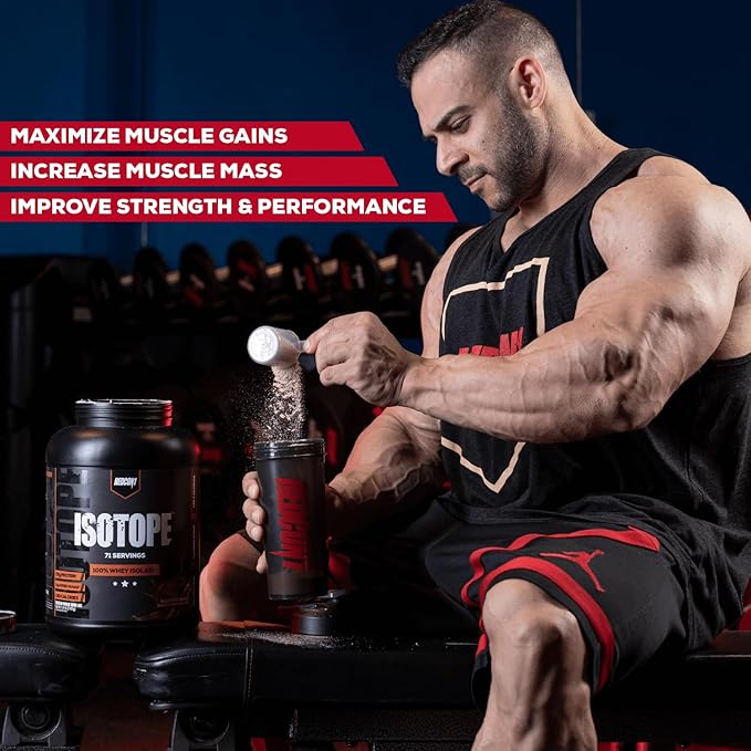 REDCON1 Isotope 100% Whey Isolate, Vanilla - Keto Friendly Whey Protein Powder - Low Carb + Zero Added Sugar Whey Protein Isolate - Keto Protein Powder (71 Servings)