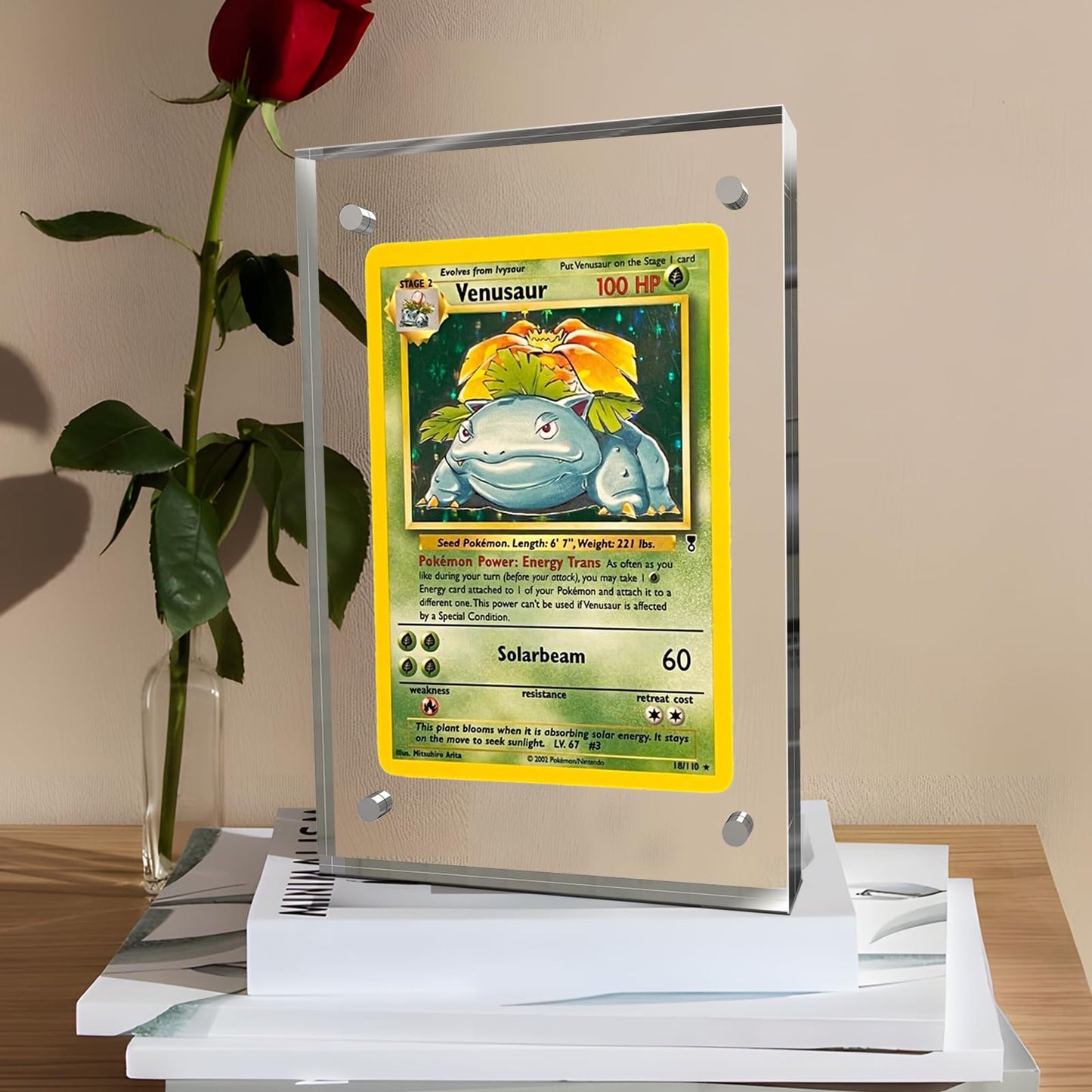 laapee 4x6 Inches Acrylic Picture Frames 3 Pack, Double Sided Magnetic Photo Frames,Free Standing on Desk or Table Clear Picture Frames
