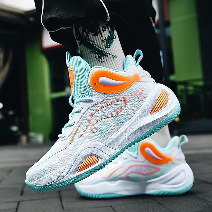 High Upper Basketball Shoes for Men Women Sneakers Fashion Breathable Sports Shoes Anti Slip