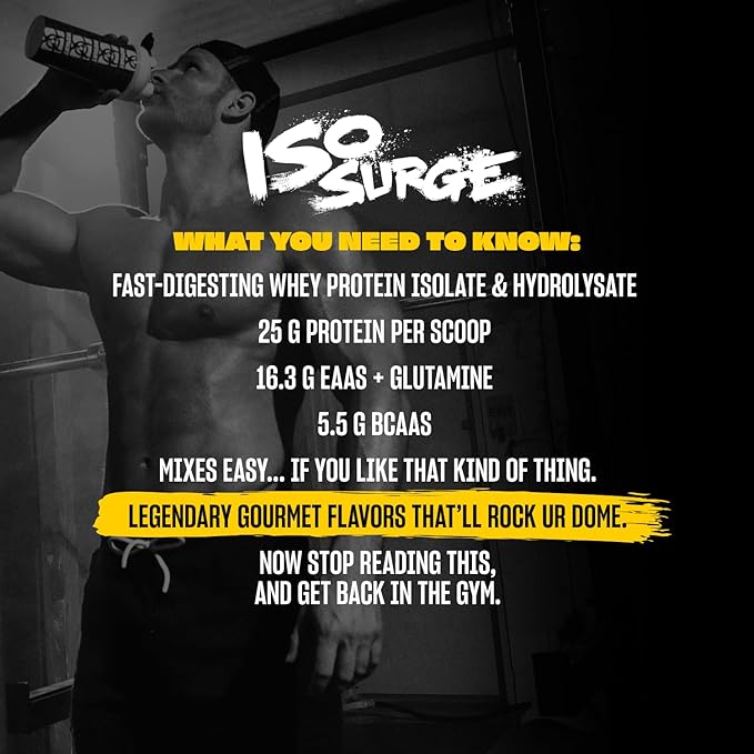 Mutant ISO Surge Whey Protein Isolate Powder Acts Fast to Help Recover, Build Muscle, Bulk and Strength, 5 lb - Peanut Butter Chocolate