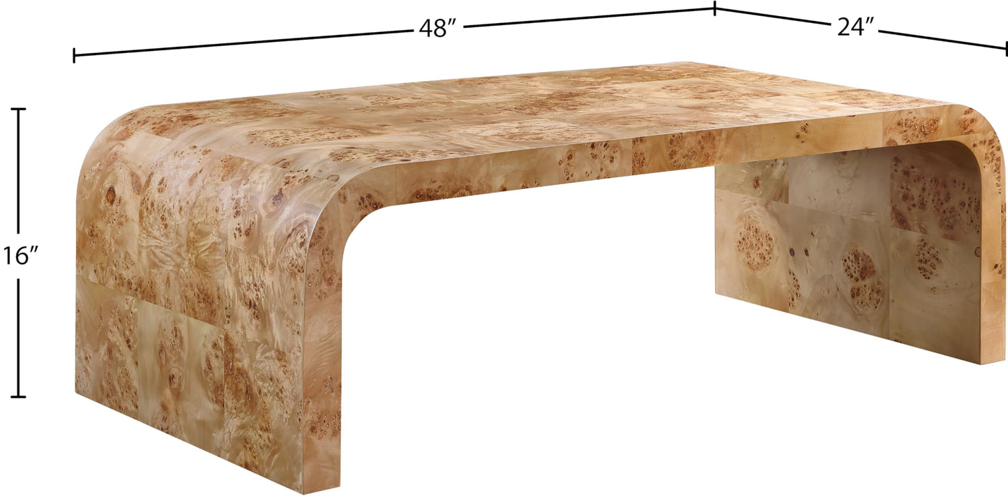 Meridian Furniture Cresthill Natural Ash Coffee Table