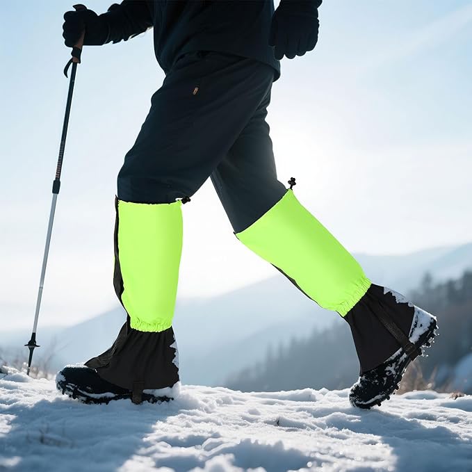 INNOLIFE Unisex Waterproof Snowproof Outdoor Hiking Walking Gaiters Climbing Hunting Snow Legging Leg Cover Wraps