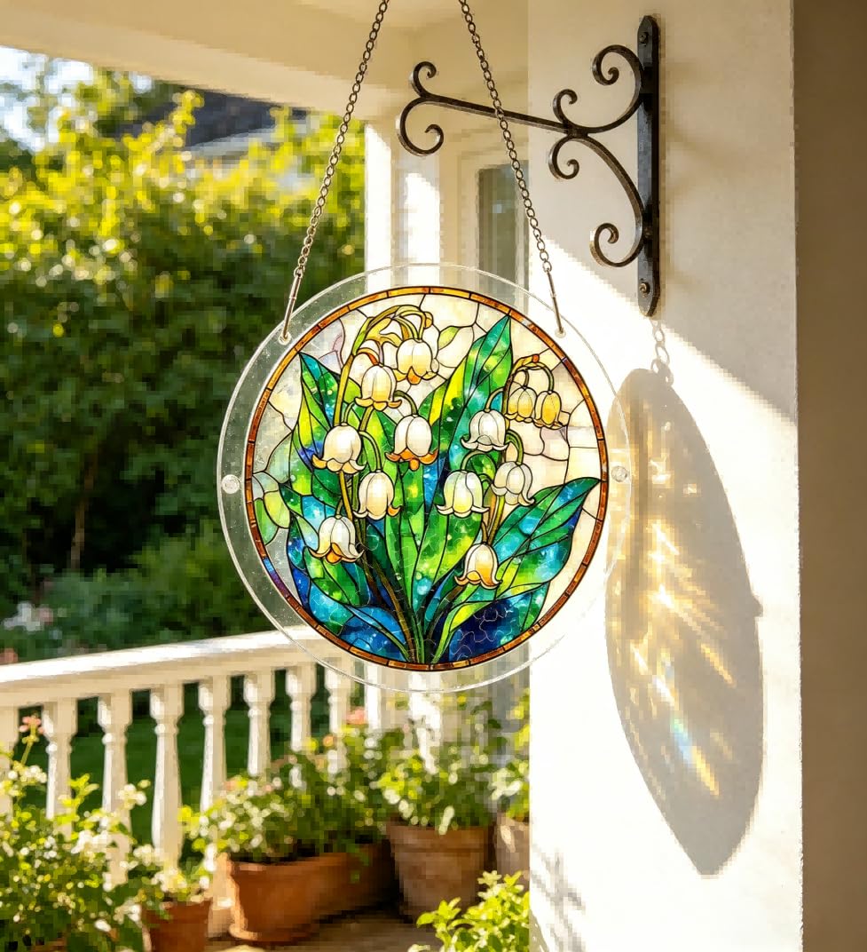 Jigsaw Puzzle Suncatcher,Sun Catcher Puzzle Acrylic Puzzle Garden Window Hanging DIY Suncatcher Kits Home Decor Gift