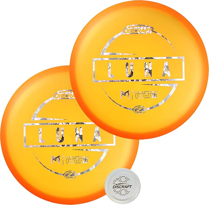 Discraft Paul McBeth Z Luna 2-Pack - Signature Series Set with Matching Orange Putters & Exclusive Snap Cap