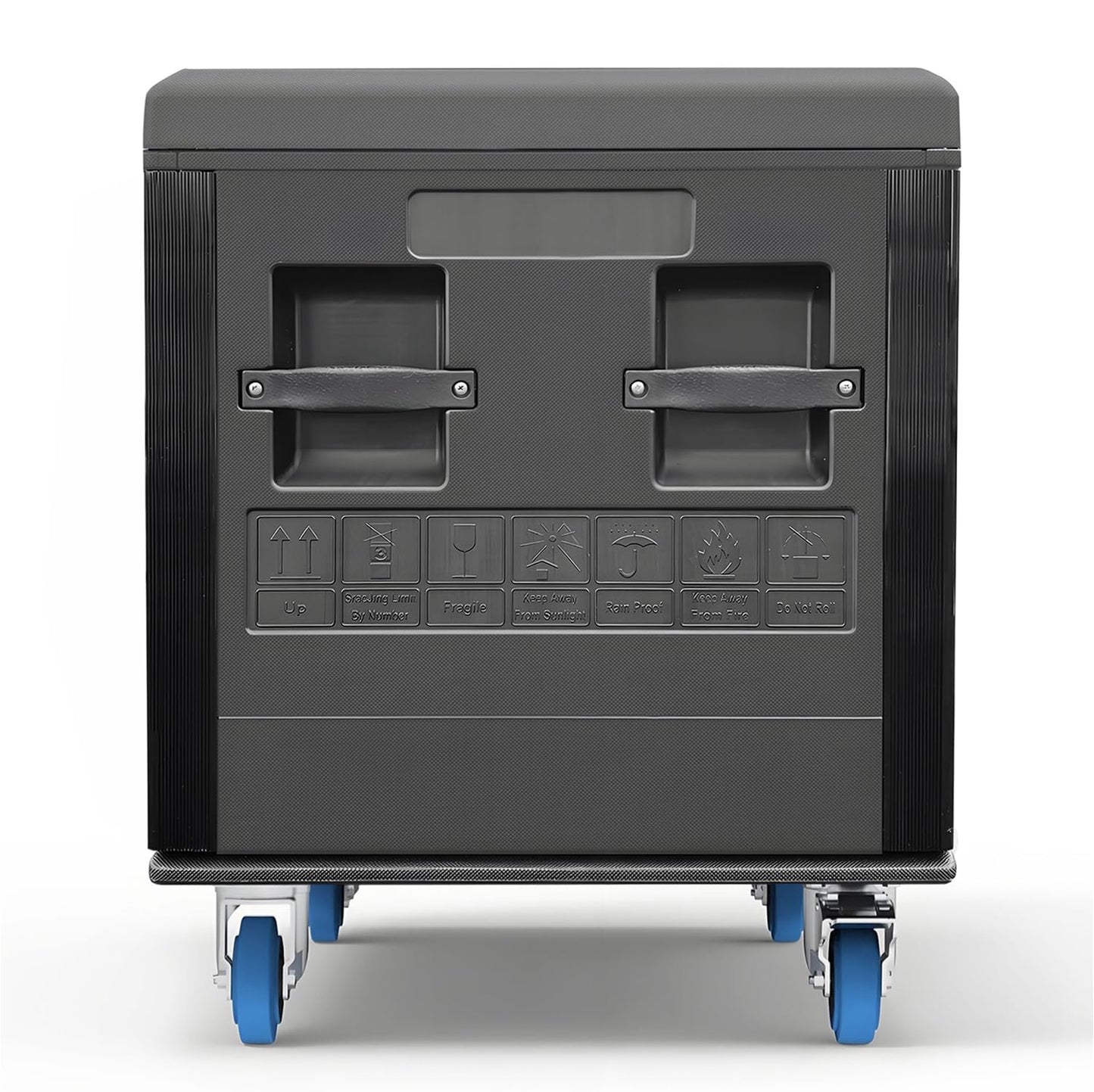 Diandian Utility Cable Trunk Road Case with Wheels, 44" x 22" x 24" Professional Stackable Heavy Duty ATA Rolling Road Case, for Pro Audio & DJ Equipment Storage, Transport for Touring with Casters