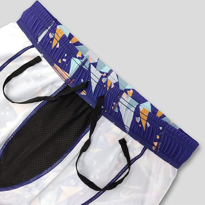 HUGE SPORTS Men's Rash Guard Swim Shorts Compression Swimming Jammer Cool Dry Active Swimsuit Workout Shorts Sports Tights