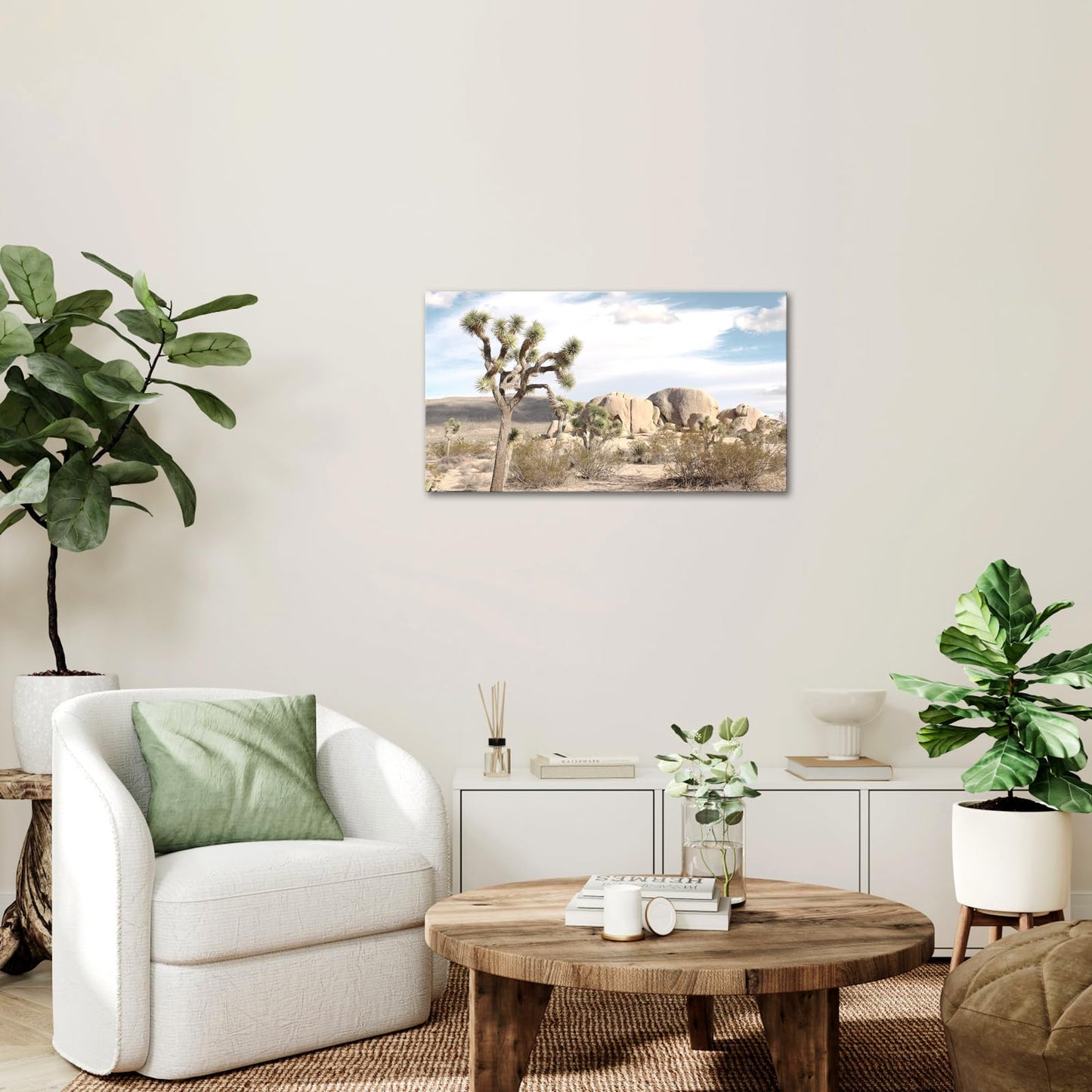 Artsbay Joshua Tree wall Art Arizona Pictures Desert Canvas Wall Decor Landscape Home Decor Paintings for Living Room Bedroom Office 20" x 36"
