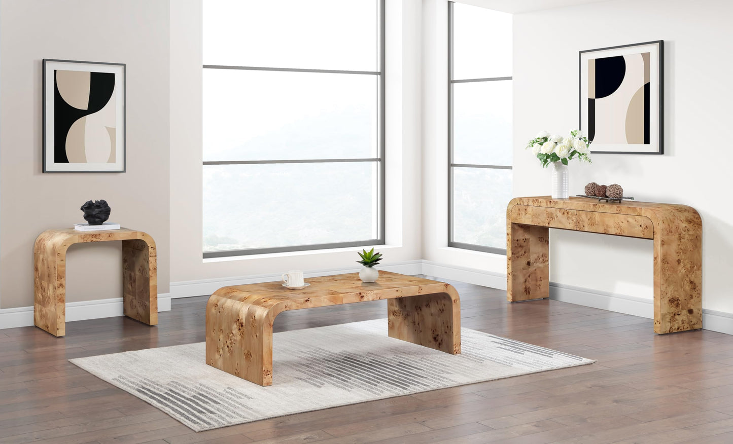 Meridian Furniture Cresthill Natural Ash Coffee Table