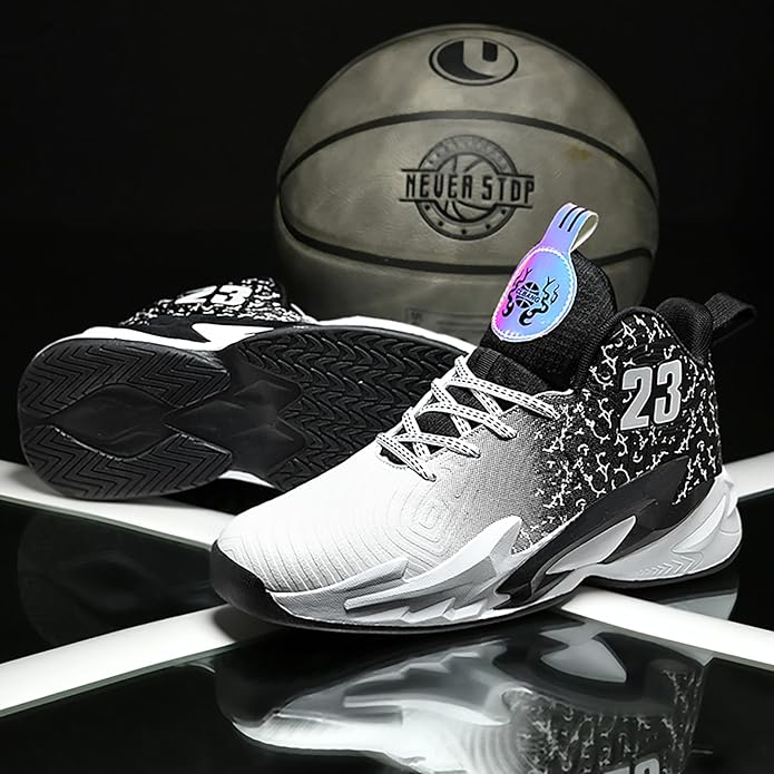 Boys Basketball Shoes Breathable Indoor Athletic Shoes Youth Outdoor Fashion Sneakers Comfortable Basketball Shoes for Girls