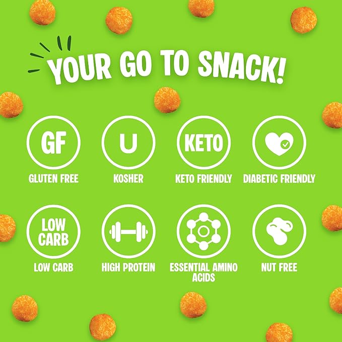 Twin Peaks Protein Puffs - (Jalapeno Cheddar), Keto Friendly, Low Carb Snack (300g, 21g Protein, 2g Net Carbs, High Protein, Healthy Crunchy Snack)