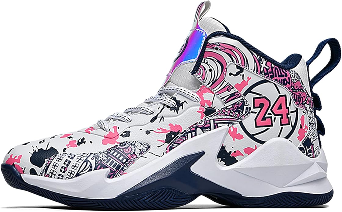 Boys Basketball Shoes Breathable Indoor Athletic Shoes Youth Outdoor Fashion Sneakers Comfortable Basketball Shoes for Girls
