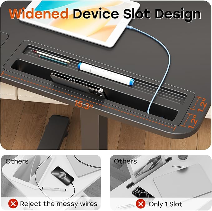 Small Mobile Standing Desk with Drawer, 23.6"x19.7" Rolling Laptop Cart on Wheels, Height Adjustable Sit Stand Computer Workstation with Storage for Compact Space, Black