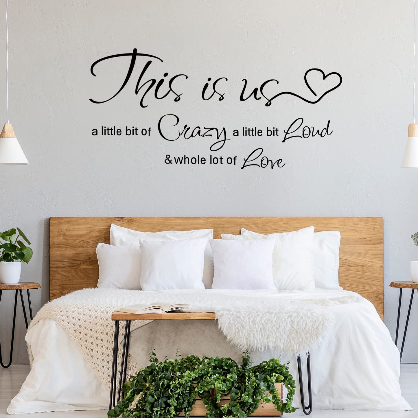 Rotumaty Family Quotes Wall Decals This is Us Wall Decor Vinyl Stickers for Living Room Bedroom Inspirational Art Decorations for Home Office Teen Dorm