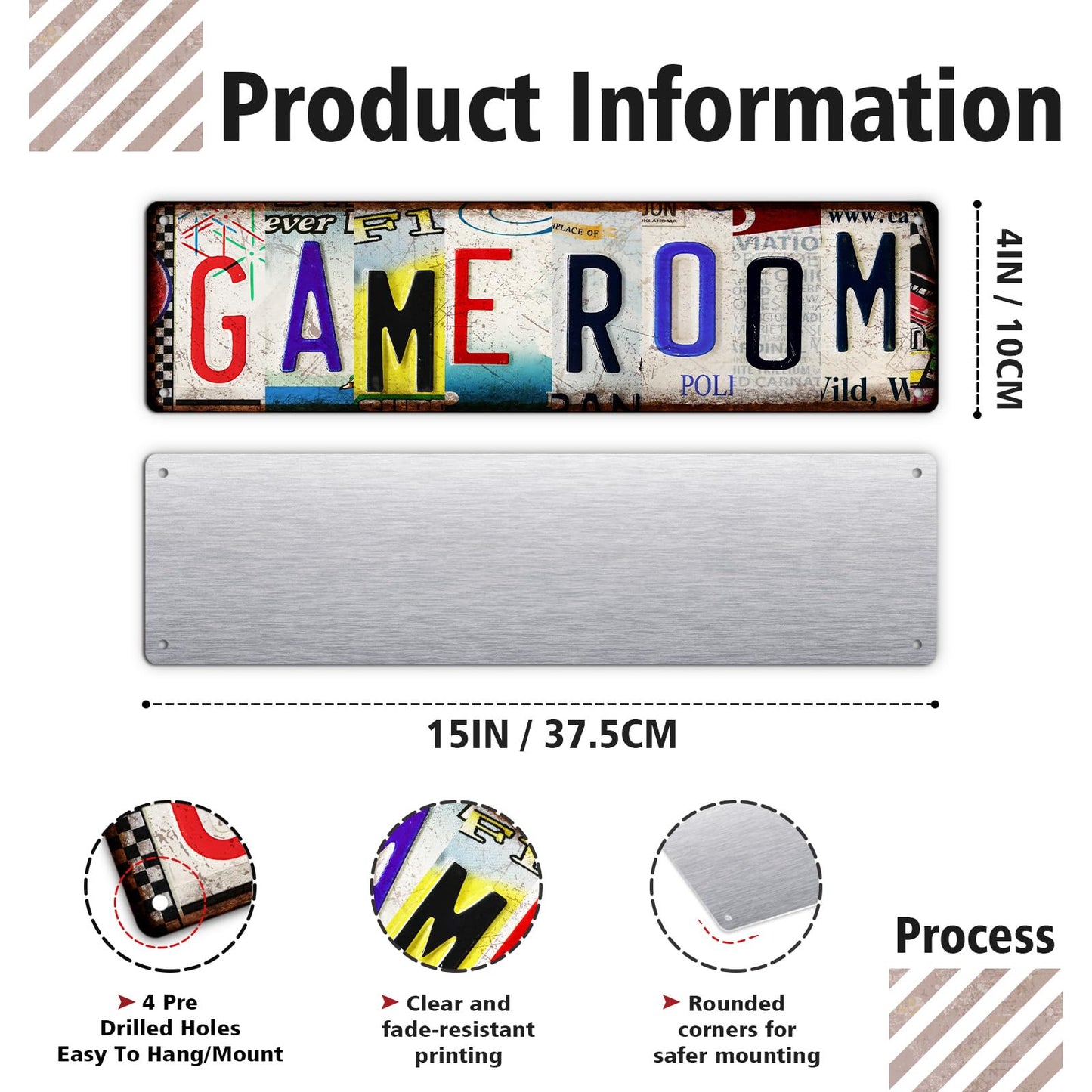 Gaming Accessories Room Decor – Cool Gamer Gifts for Men, Teens, and Boys Ages 8 –12– Funny Game Room Sign Desk Accessories Wall Art