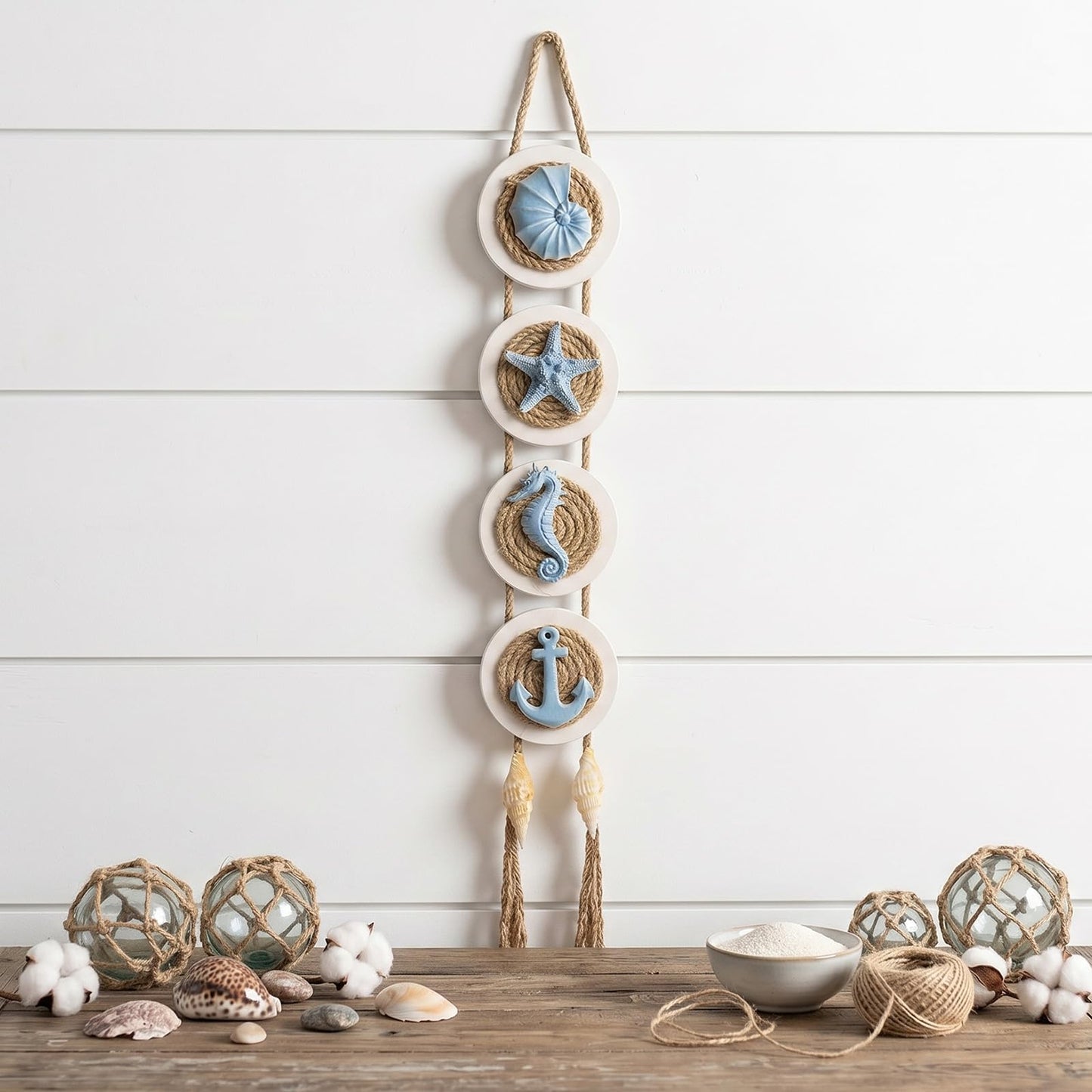 flangairy Coastal Wall Decor 3d Seashell Starfish Conch Wall Hanging Beach Nautical Ocean Theme Bathroom Home Decorations Sea Shell Art