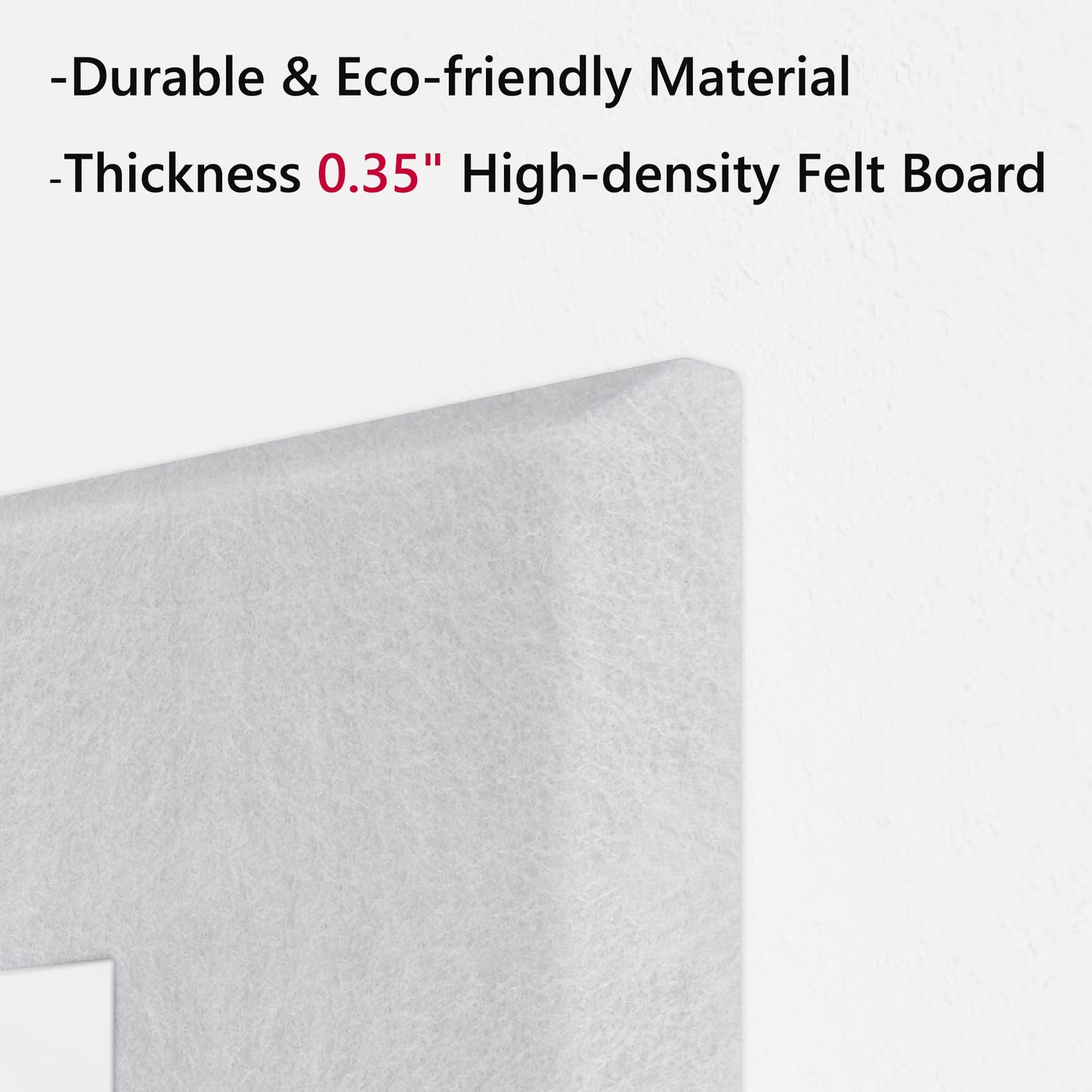 Neatsure Large Cork Board for Wall, 36" x 24" White Bulletin Board with Pushpins, 6 Panels Felt Tiles Tack Push Pin Board for Office