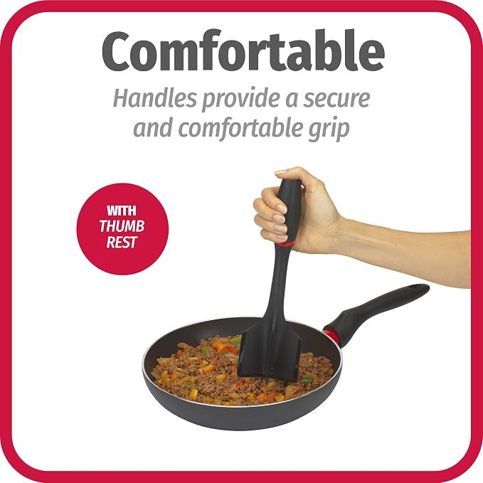 GoodCook Touch Meat Chopper with Non-slip Comfort Grip Handle, Black