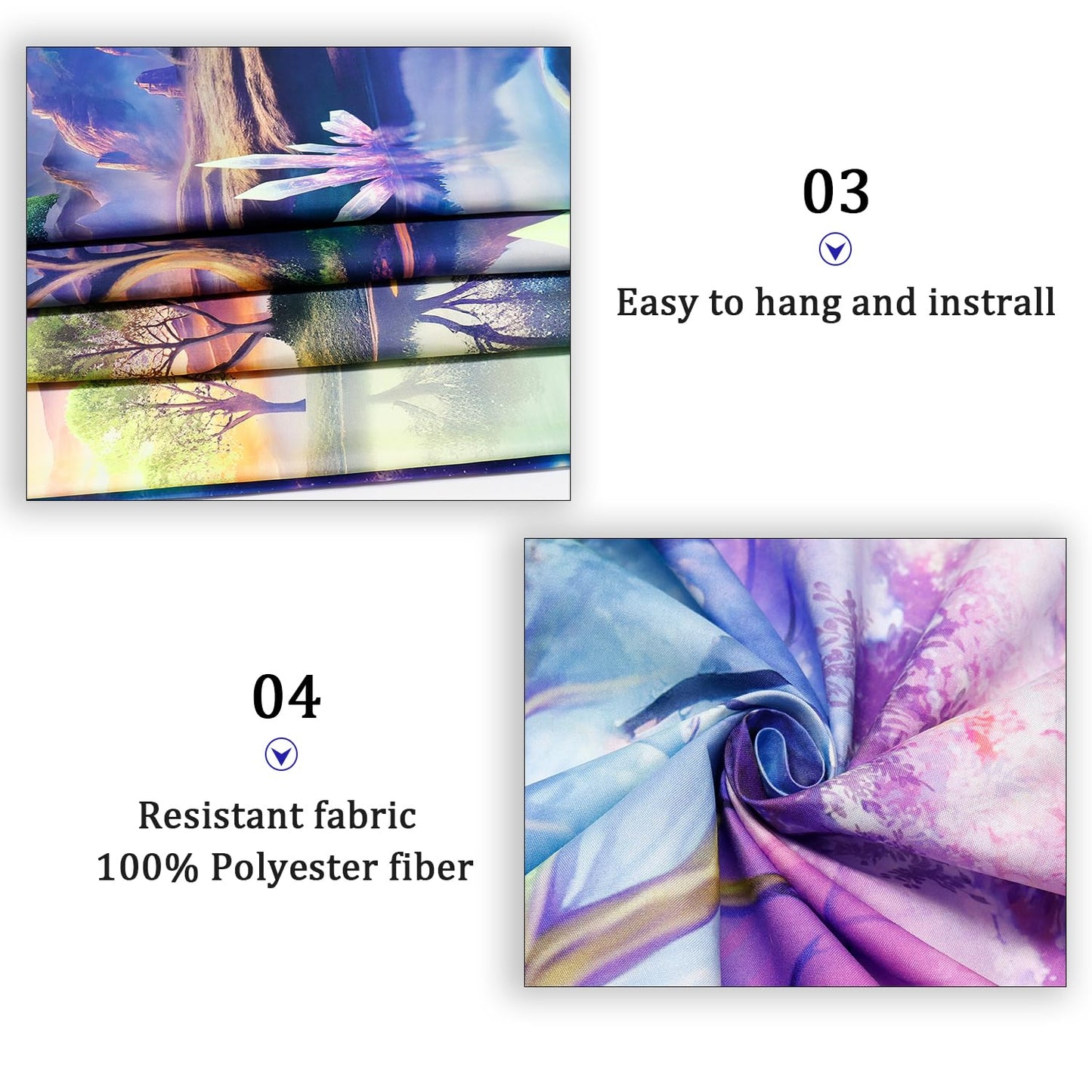 Blacklight Galaxy Space Tapestry UV Reactive Planet Wall Hanging Magical Trees Tapestries Cosmic Mountain Landscape Wall Decor Aesthetic Starry Night Backdrop for Bedroom